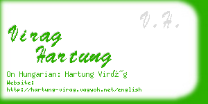 virag hartung business card